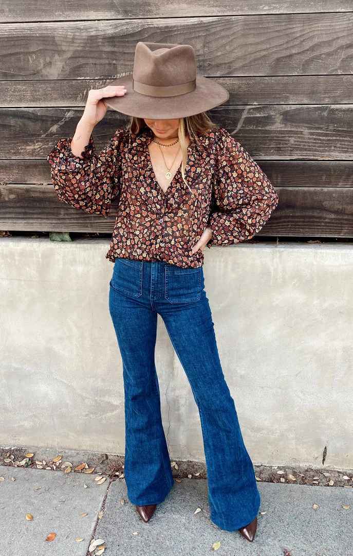 Show Me Your Mumu Bren Blouse ~ Midnight Floral New Mu 8 Show Me Your Mumu Bren Blouse ~ Midnight Floral New Mu