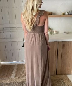 Show Me Your Mumu Maternity June Maxi Dress ~ Dune Chiffon