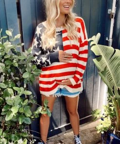 Show Me Your Mumu Bradley Sweater ~ Patriot Knit 18 Show Me Your Mumu Bradley Sweater ~ Patriot Knit