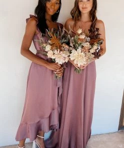 Show Me Your Mumu Samantha Ruffle Wrap Dress ~ Dusty Plum Luxe Satin 15 Show Me Your Mumu Samantha Ruffle Wrap Dress ~ Dusty Plum Luxe Satin