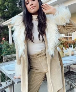 Show Me Your Mumu Penny Lane Coat ~ Beige Corduroy With Faux Fur New Mu 11 Show Me Your Mumu Penny Lane Coat ~ Beige Corduroy With Faux Fur New Mu