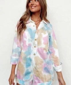 Show Me Your Mumu New Mu Tegan Jumper ~ Tropic Tie Dye