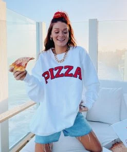 Show Me Your Mumu Stanley Sweatshirt ~ Pizza Graphic New Mu