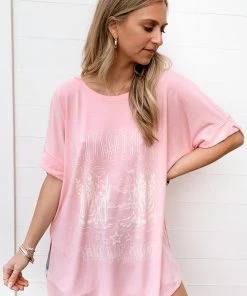 Show Me Your Mumu Talia Tee ~ Pink Cowboy Take Me Away Graphic