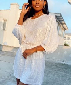 Show Me Your Mumu Genevieve Mini Dress ~ White Shine Sequins New Mu 11 Show Me Your Mumu Genevieve Mini Dress ~ White Shine Sequins New Mu