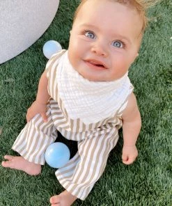 Show Me Your Mumu The Case Onesie ~ Beige Everyday Stripe