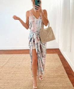 Show Me Your Mumu New Mu Hampton Wrap Dress ~ Cocktail Tie Dye