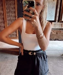 Show Me Your Mumu Disilvio Shorts ~ Black Linen New Mu