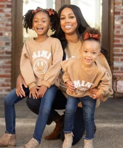 Show Me Your Mumu Mason Oversized Sweatshirt ~ Smile Mini Graphic