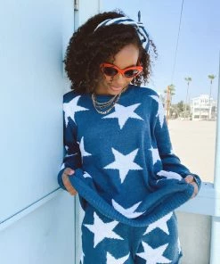 Show Me Your Mumu Boardwalk Shorts ~ Star Tossed Knit 11 Show Me Your Mumu Boardwalk Shorts ~ Star Tossed Knit