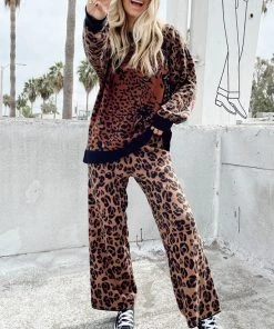 Show Me Your Mumu New Mu Samson Lounge Pants ~ Leopard Knit 13 Show Me Your Mumu New Mu Samson Lounge Pants ~ Leopard Knit