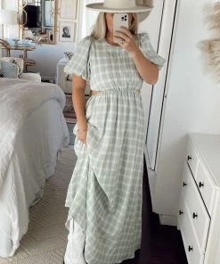 Show Me Your Mumu Eloise Maxi Dress ~ Green Plaid New Mu 10 Show Me Your Mumu Eloise Maxi Dress ~ Green Plaid New Mu