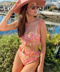 Show Me Your Mumu Island Ruffle Bottom ~ Pretty Poppy