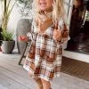 Show Me Your Mumu Iris Dress ~ Tan Plaid