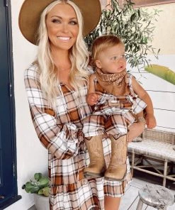 Show Me Your Mumu New Mu The Case Onesie ~ Tan Plaid