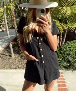 Show Me Your Mumu Yvette Romper ~ Black New Mu
