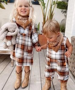 Show Me Your Mumu New Mu The Case Onesie ~ Tan Plaid