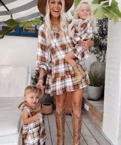 Show Me Your Mumu New Mu The Case Onesie ~ Tan Plaid