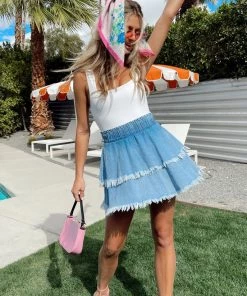 Show Me Your Mumu Aiden Mini Skirt ~ Pacifica Denim