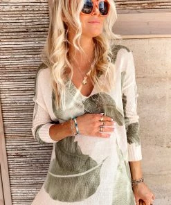 Show Me Your Mumu Cliffside Sweater ~ Queen Palms Knit New Mu