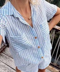 Show Me Your Mumu Disilvio Shorts ~ Nantucket Stripe Bottoms