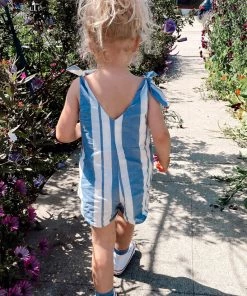 Show Me Your Mumu Clothes Mini Tilda Romper ~ Sailboat Stripe