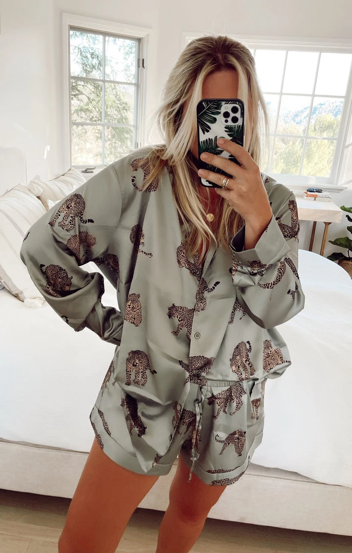 Show Me Your Mumu Early Riser PJ Set ~ Feline Fine Silky 13 Show Me Your Mumu Early Riser PJ Set ~ Feline Fine Silky