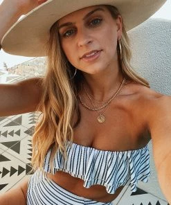 Show Me Your Mumu Newport Top ~ Ocean Stripe