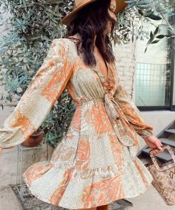 Show Me Your Mumu New Mu Addy Tie Dress ~ Paisley Dream