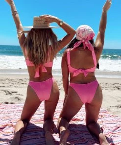 Show Me Your Mumu Aruba Top ~ Electric Pink Scrunch New Mu