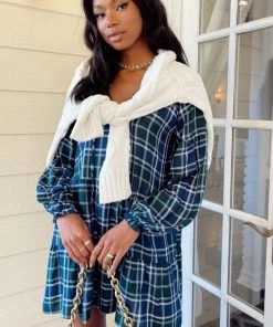 Show Me Your Mumu Ainsley Mini Dress ~ Green And Blue Plaid 11 Show Me Your Mumu Ainsley Mini Dress ~ Green And Blue Plaid