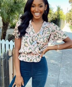 Show Me Your Mumu Audrina Top ~ Pink Cheetah Girl Silky Tops 11 Show Me Your Mumu Audrina Top ~ Pink Cheetah Girl Silky Tops