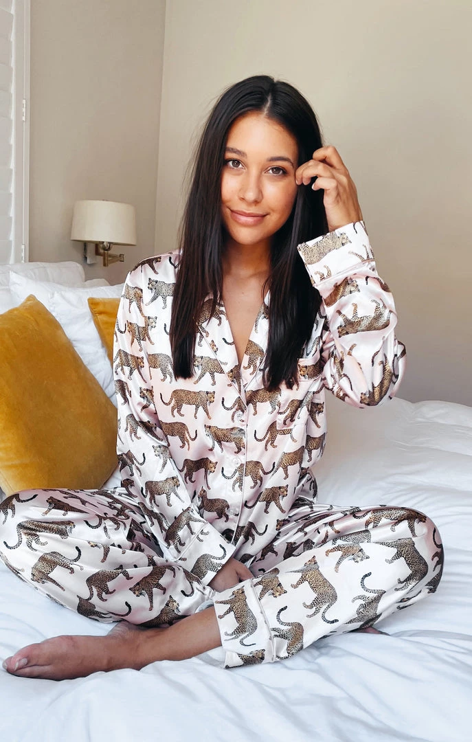 Show Me Your Mumu New Mu Classic PJ Set ~ Pink Catwalk Cheetah 8 Show Me Your Mumu New Mu Classic PJ Set ~ Pink Catwalk Cheetah