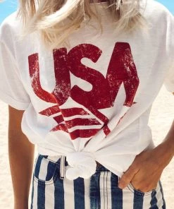 Show Me Your Mumu New Mu Cooper Tee ~ USA Graphic 15 Show Me Your Mumu New Mu Cooper Tee ~ USA Graphic