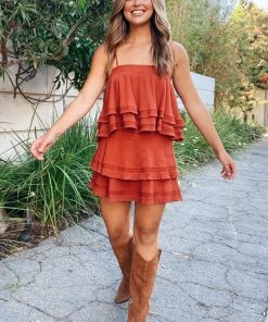 Show Me Your Mumu Aiden Mini Skirt ~ Burnt Sienna Bottoms