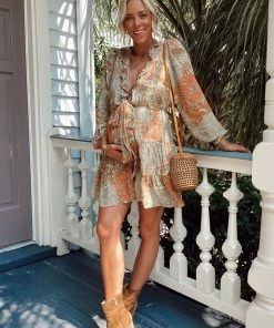 Show Me Your Mumu New Mu Addy Tie Dress ~ Paisley Dream