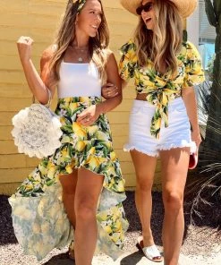 Show Me Your Mumu Bottoms Angelina High Low Skirt ~ Citrus Stretch 19 Show Me Your Mumu Bottoms Angelina High Low Skirt ~ Citrus Stretch