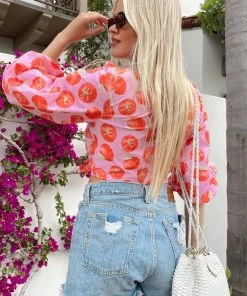 Show Me Your Mumu New Mu Ella Top ~ Spicy Tomato