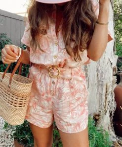 Show Me Your Mumu Bexley Romper ~ Pink Majestic Palm