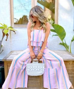 Show Me Your Mumu New Mu Serafina Pants ~ Paradise Stripe