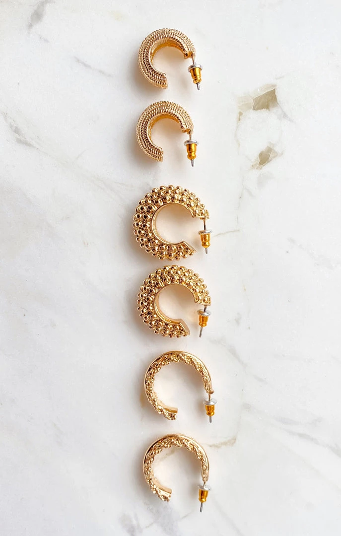 Show Me Your Mumu Charlee Hoop Set ~ Gold New Mu 4 Show Me Your Mumu Charlee Hoop Set ~ Gold New Mu