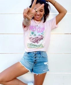 Show Me Your Mumu Travis Tee ~ West Coast Graphic Pink 16 Show Me Your Mumu Travis Tee ~ West Coast Graphic Pink