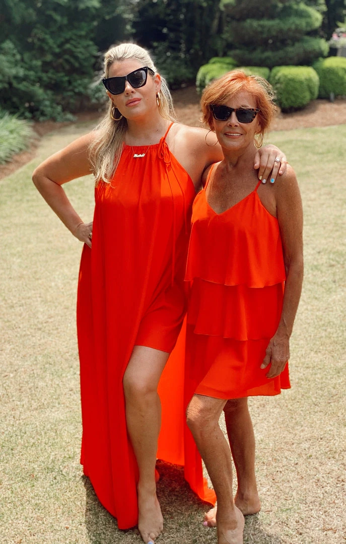 Show Me Your Mumu Suarez Ruffle Dress ~ Tequila Sunrise 7 Show Me Your Mumu Suarez Ruffle Dress ~ Tequila Sunrise
