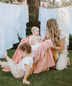 Show Me Your Mumu Cash Overall ~ Beige Everyday Stripe