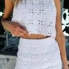 Show Me Your Mumu Lucy Skirt ~ White Daisy Crochet New Mu