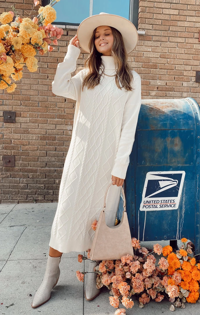 Show Me Your Mumu New Mu Montreal Midi Dress ~ Cream Cable Knit 7 Show Me Your Mumu New Mu Montreal Midi Dress ~ Cream Cable Knit