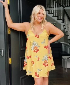 Show Me Your Mumu New Mu Circus Mini Dress ~ Fruit Basket