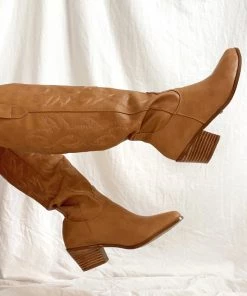 Show Me Your Mumu New Mu Billini Urson Cowboy Boots ~ Tan 14 Show Me Your Mumu New Mu Billini Urson Cowboy Boots ~ Tan