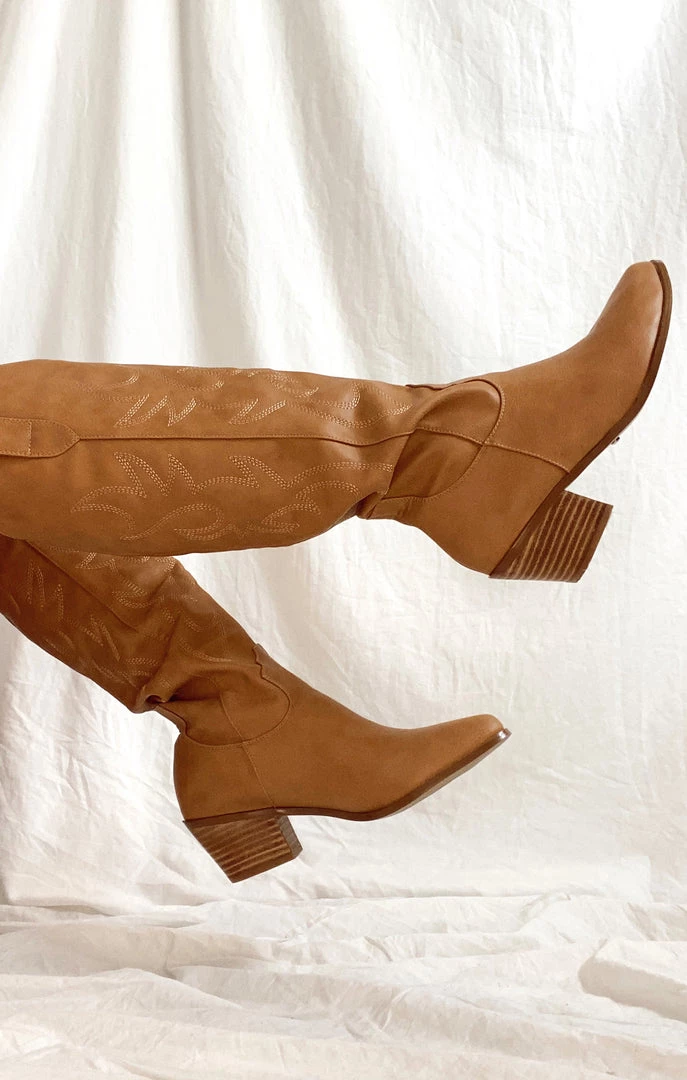 Show Me Your Mumu New Mu Billini Urson Cowboy Boots ~ Tan 7 Show Me Your Mumu New Mu Billini Urson Cowboy Boots ~ Tan