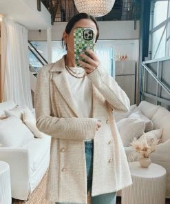 Show Me Your Mumu Jackie Jacket ~ White Tweed
